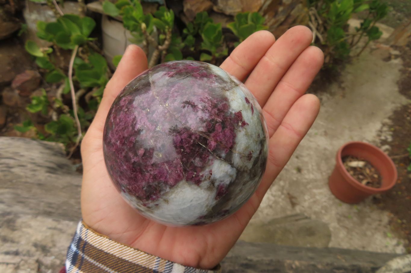 Polished Rubellite Pink Tourmaline Spheres x 2 From Ambatondrazaka, Madagascar - Toprock Gemstones and Minerals 