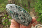Polished Rare Emerald Mica In Matrix Standing Free Forms x 3 From Mutoko, Zimbabwe - Toprock Gemstones and Minerals 