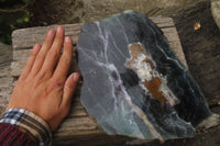 Polished Watermelon Fluorite Slice x 1 From Uis, Namibia - Toprock Gemstones and Minerals 
