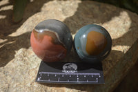Polished Polychrome Jasper Spheres x 5 From Madagascar - Toprock Gemstones and Minerals 