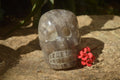 Hand Made Smokey Quartz Skull Carving x 1 From Madagascar - Toprock Gemstones and Minerals 