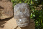 Hand Made Smokey Quartz Skull Carving x 1 From Madagascar - Toprock Gemstones and Minerals 