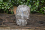 Hand Made Smokey Quartz Skull Carving x 1 From Madagascar - Toprock Gemstones and Minerals 