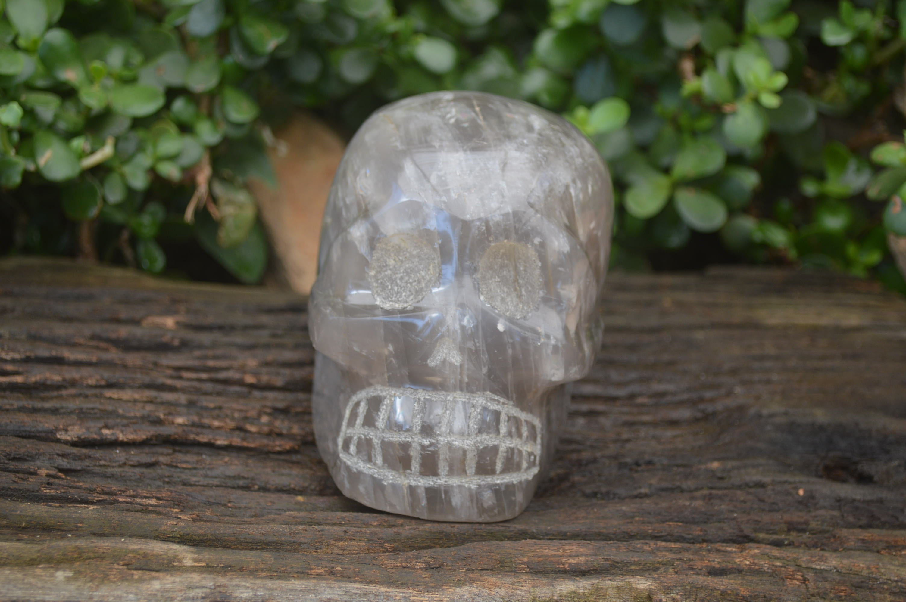 Hand Made Smokey Quartz Skull Carving x 1 From Madagascar - Toprock Gemstones and Minerals 