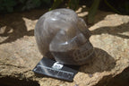 Hand Made Smokey Quartz Skull Carving x 1 From Madagascar - Toprock Gemstones and Minerals 