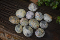 Polished Dendritic Opal Palm Stones x 12 From Moralambo, Madagascar - Toprock Gemstones and Minerals 