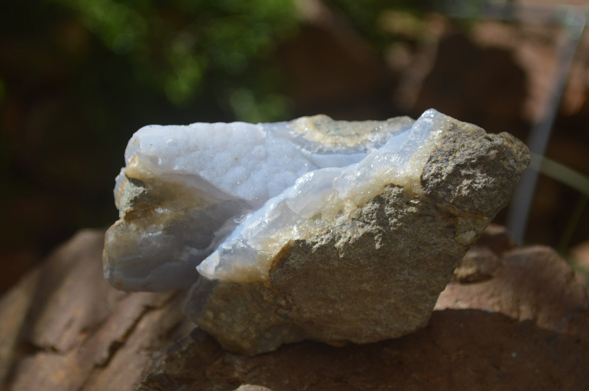 Natural Blue Lace Agate Geode Specimens x 6 From Nsanje, Malawi - Toprock Gemstones and Minerals 