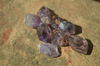 Natural Smokey Window Amethyst Crystals x 0.7 Kg Lot From Chiredzi, Zimbabwe