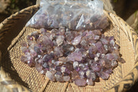 Natural Smokey Window Amethyst Crystals x 0.7 Kg Lot From Chiredzi, Zimbabwe