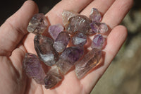 Natural Smokey Window Amethyst Crystals x 0.7 Kg Lot From Chiredzi, Zimbabwe
