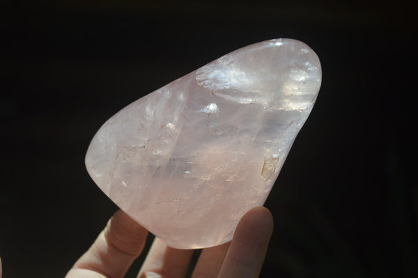 Polished Rose Quartz Standing Free Forms x 4 From Madagascar - Toprock Gemstones and Minerals 