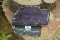 Polished On One Side Metallic Purpurite Specimens x 4 From Namibia - Toprock Gemstones and Minerals 