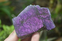 Polished On One Side Metallic Purpurite Specimens x 4 From Namibia - Toprock Gemstones and Minerals 