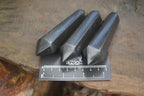 Polished Double Terminated Black Basalt Points x 12 From Madagascar - Toprock Gemstones and Minerals 