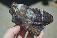 Natural Metallic Purpurite Cobbed Specimens x 5 From Erongo, Namibia - Toprock Gemstones and Minerals 