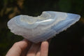 Polished On One Side Blue Lace Agate Geode Specimens x 3 From Malawi - Toprock Gemstones and Minerals 