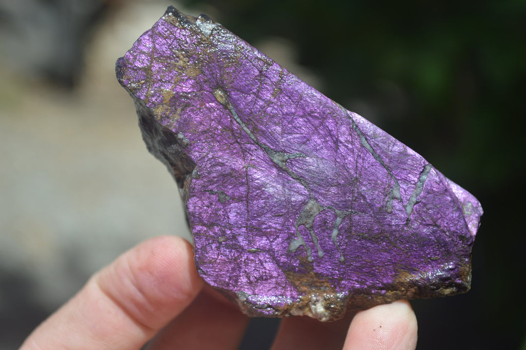 Natural Metallic Purpurite Cobbed Specimens x 6 From Erongo, Namibia - Toprock Gemstones and Minerals 