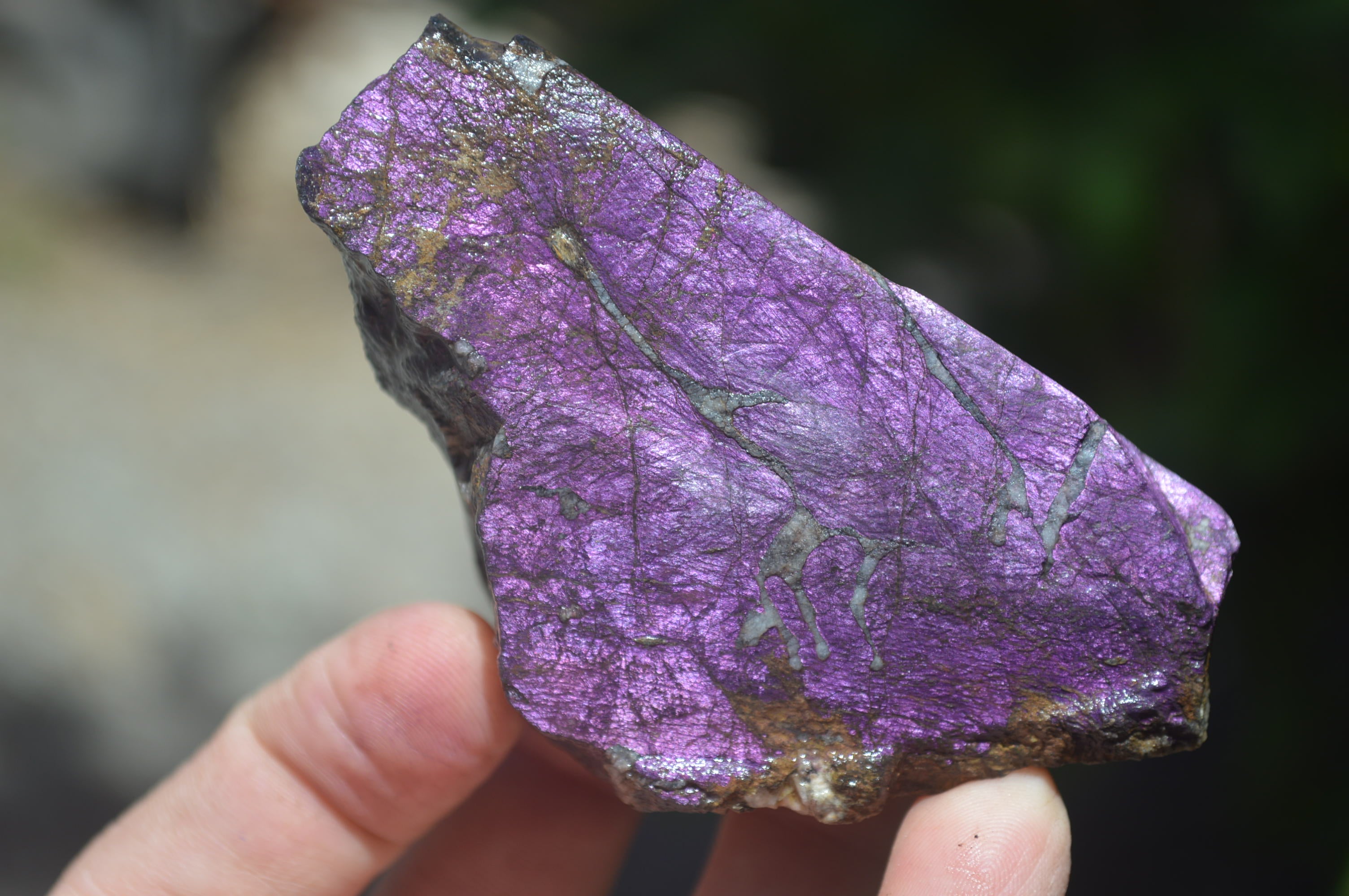 Natural Metallic Purpurite Cobbed Specimens x 6 From Erongo, Namibia - Toprock Gemstones and Minerals 