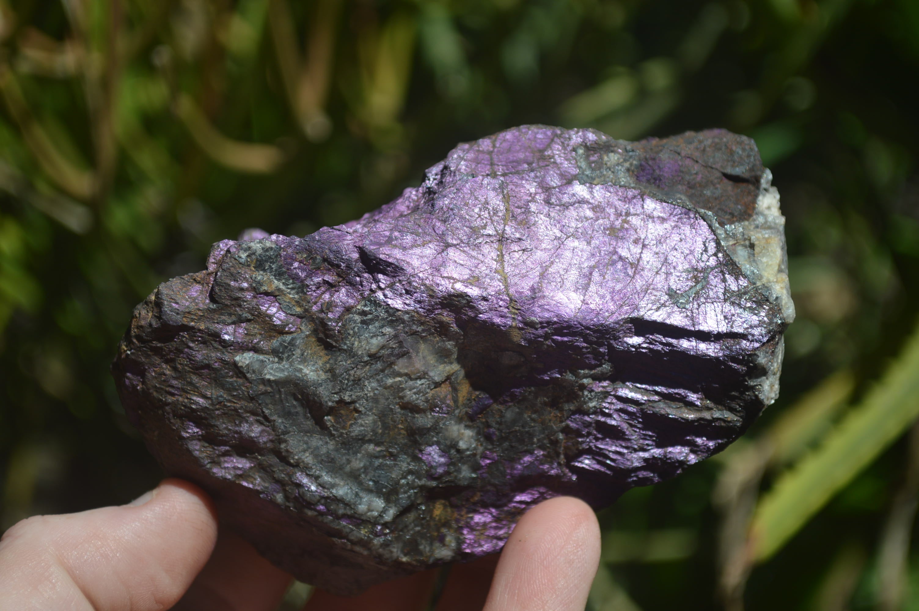 Natural Metallic Purpurite Cobbed Specimens x 6 From Erongo, Namibia - Toprock Gemstones and Minerals 