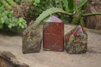 Polished Dragon Bloodstone Points x 3 From Tshipise, South Africa - Toprock Gemstones and Minerals 