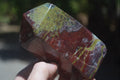 Polished Dragon Bloodstone Points x 3 From Tshipise, South Africa - Toprock Gemstones and Minerals 