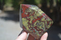 Polished Dragon Bloodstone Points x 3 From Tshipise, South Africa - Toprock Gemstones and Minerals 