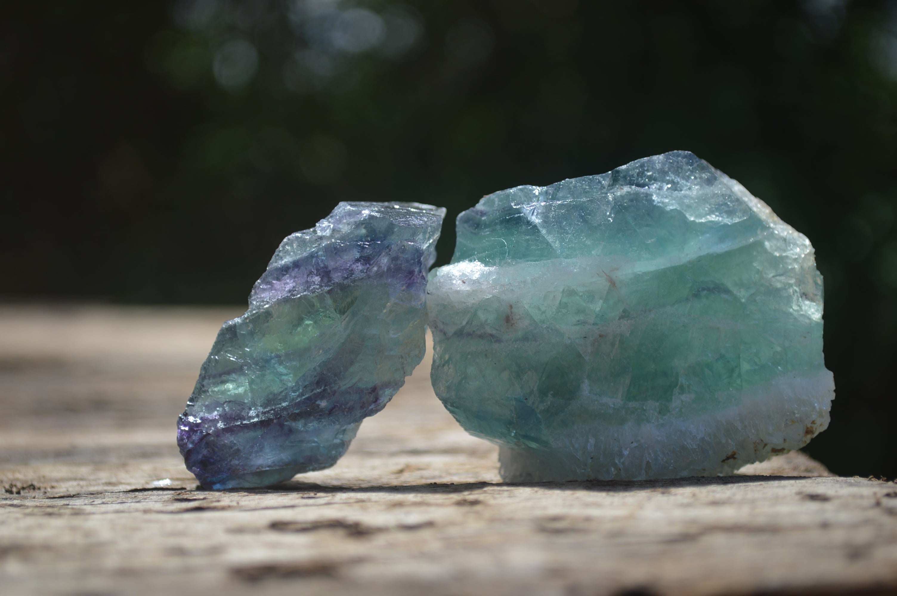 Natural Watermelon Fluorite Cobbed Specimens x 11 From Uis, Namibia - Toprock Gemstones and Minerals 