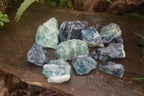 Natural Watermelon Fluorite Cobbed Specimens x 11 From Uis, Namibia - Toprock Gemstones and Minerals 