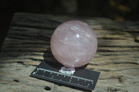 Polished Star Rose Quartz Spheres x 3 From Madagascar - Toprock Gemstones and Minerals 