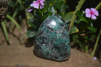 Polished Rare Emerald Mica In Matrix Standing Free Forms x 4 From Mutoko, Zimbabwe - Toprock Gemstones and Minerals 