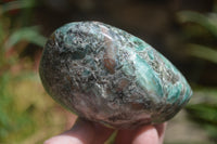 Polished Rare Emerald Mica In Matrix Standing Free Forms x 4 From Mutoko, Zimbabwe - Toprock Gemstones and Minerals 