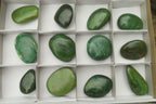 Polished Emerald Verdite Galet - Palmstones x 12 From Zimbabwe - Toprock Gemstones and Minerals 