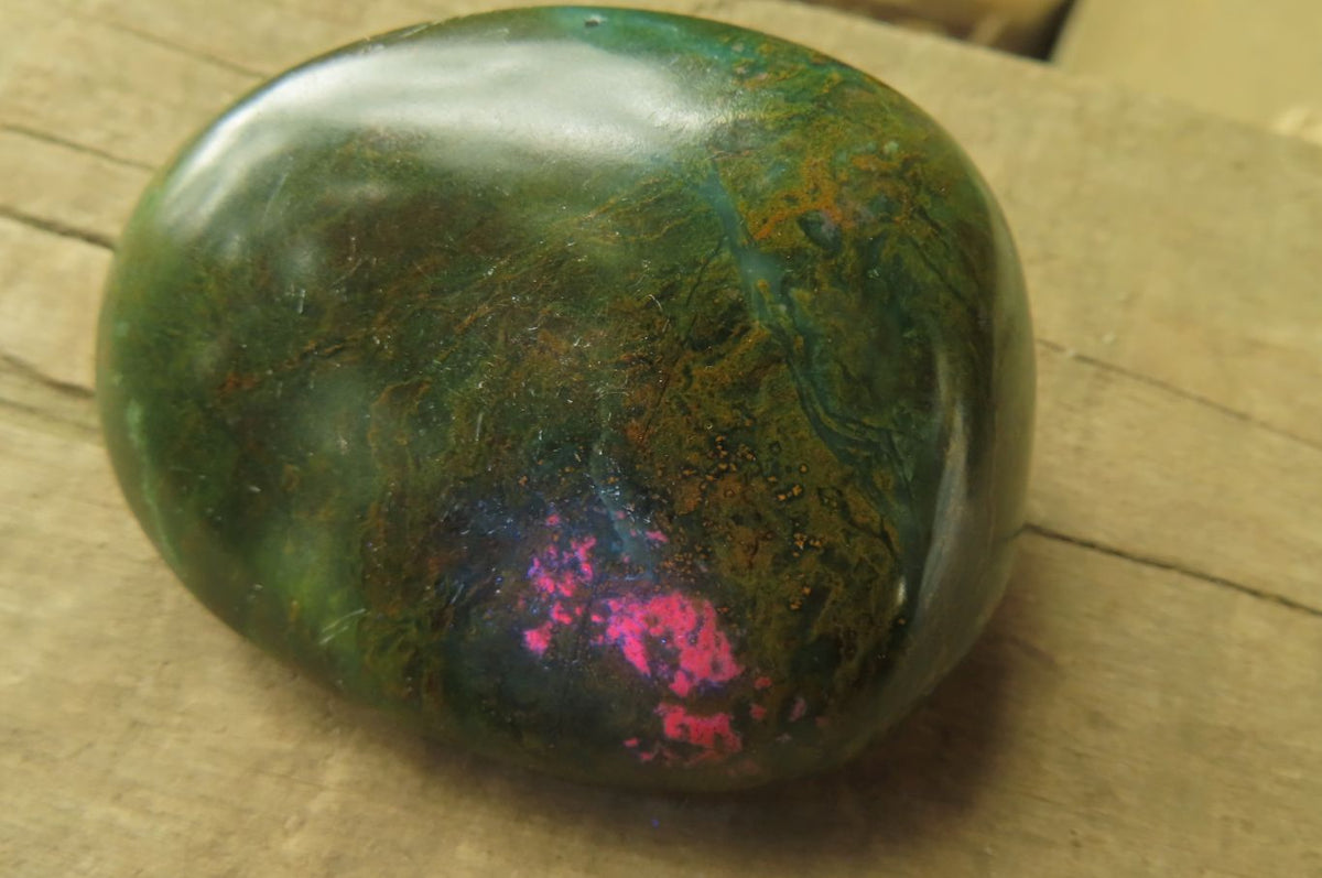 Polished Emerald Verdite Galet - Palmstones x 12 From Zimbabwe - Toprock Gemstones and Minerals 