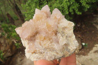 Natural Long Fingered Ametrine Spirit Quartz Clusters x 3 From Boekenhouthoek, South Africa - Toprock Gemstones and Minerals 