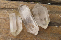 Polished Clear Quartz Points and Double Terminated Crystals x 35 From Madagascar - Toprock Gemstones and Minerals 