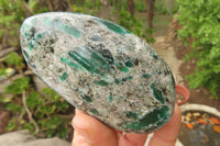Polished Rare Emerald Mica In Matrix Free Forms x 6 From Mutoko, Zimbabwe - Toprock Gemstones and Minerals 