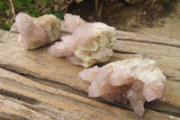 Natural Pale Lilac Spirit Quartz Clusters x 6 From Boekenhouthoek, South Africa - Toprock Gemstones and Minerals 