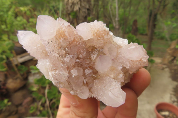 Natural Pale Lilac Spirit Quartz Clusters x 6 From Boekenhouthoek, South Africa - Toprock Gemstones and Minerals 