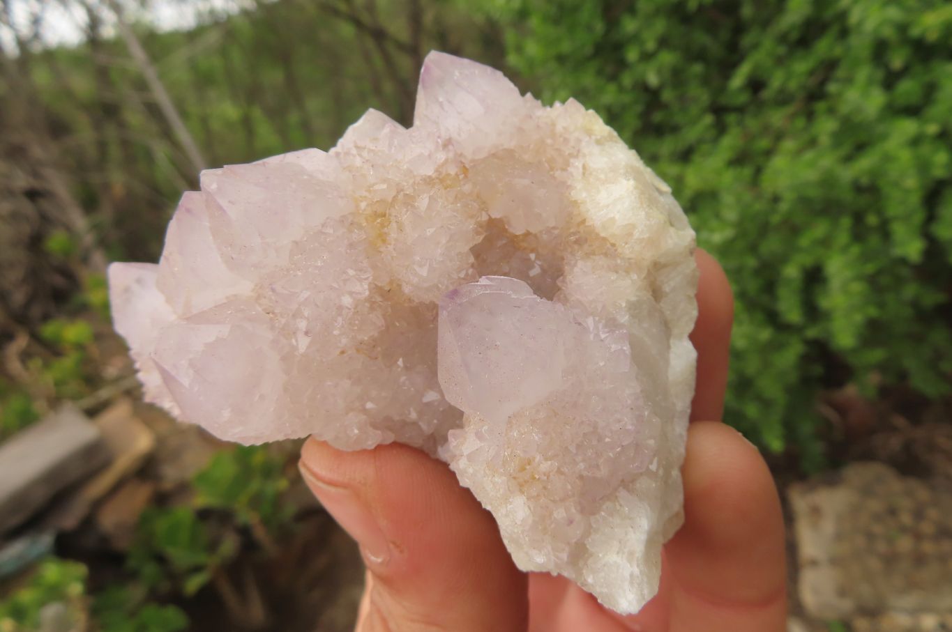 Natural Pale Lilac Spirit Quartz Clusters x 6 From Boekenhouthoek, South Africa - Toprock Gemstones and Minerals 