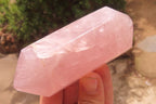 Polished Double Terminated Rose Quartz Points x 6 From Madagascar - Toprock Gemstones and Minerals 
