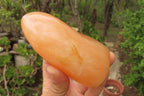 Polished Orange Twist Calcite Standing Free Forms x 3 From Madagascar - Toprock Gemstones and Minerals 