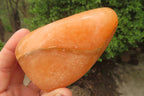 Polished Orange Twist Calcite Standing Free Forms x 3 From Madagascar - Toprock Gemstones and Minerals 