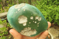 Polished Emerald Mtorolite Galet-Palm Stones x 12 From Mutorashanga, Zimbabwe - Toprock Gemstones and Minerals 