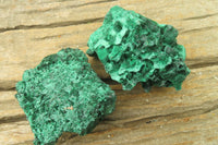 Natural Silky Malachite Specimens x 6 From Kasompe, Congo - Toprock Gemstones and Minerals 