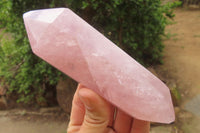 Polished Double Terminated Rose Quartz Points x 4 From Madagascar - Toprock Gemstones and Minerals 