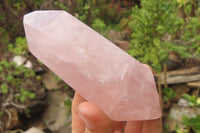 Polished Double Terminated Rose Quartz Points x 4 From Madagascar - Toprock Gemstones and Minerals 