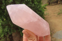 Polished Double Terminated Rose Quartz Points x 4 From Madagascar - Toprock Gemstones and Minerals 
