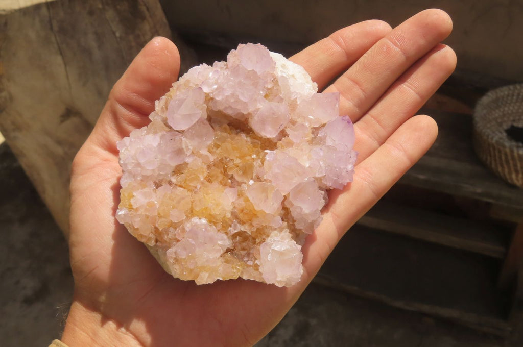 Natural Ametrine Spirit Quartz Clusters x 6 From Boekenhouthoek, South Africa - Toprock Gemstones and Minerals 