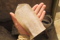 Polished Partially Smokey Quartz Crystal x 1 From Angola - Toprock Gemstones and Minerals 