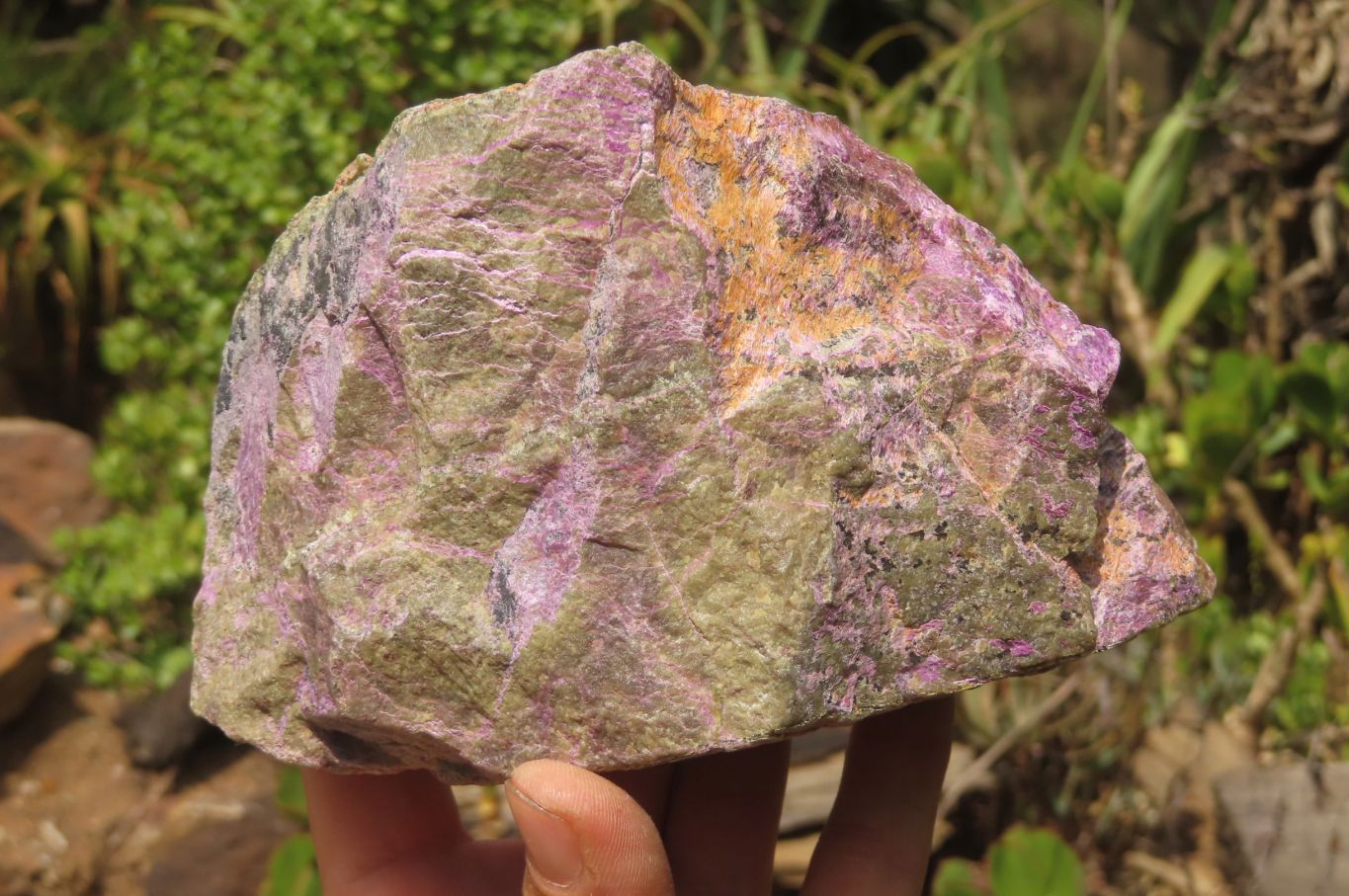 Natural Stichtite Cobbed Specimens x 4 From Barberton, South Africa - Toprock Gemstones and Minerals 